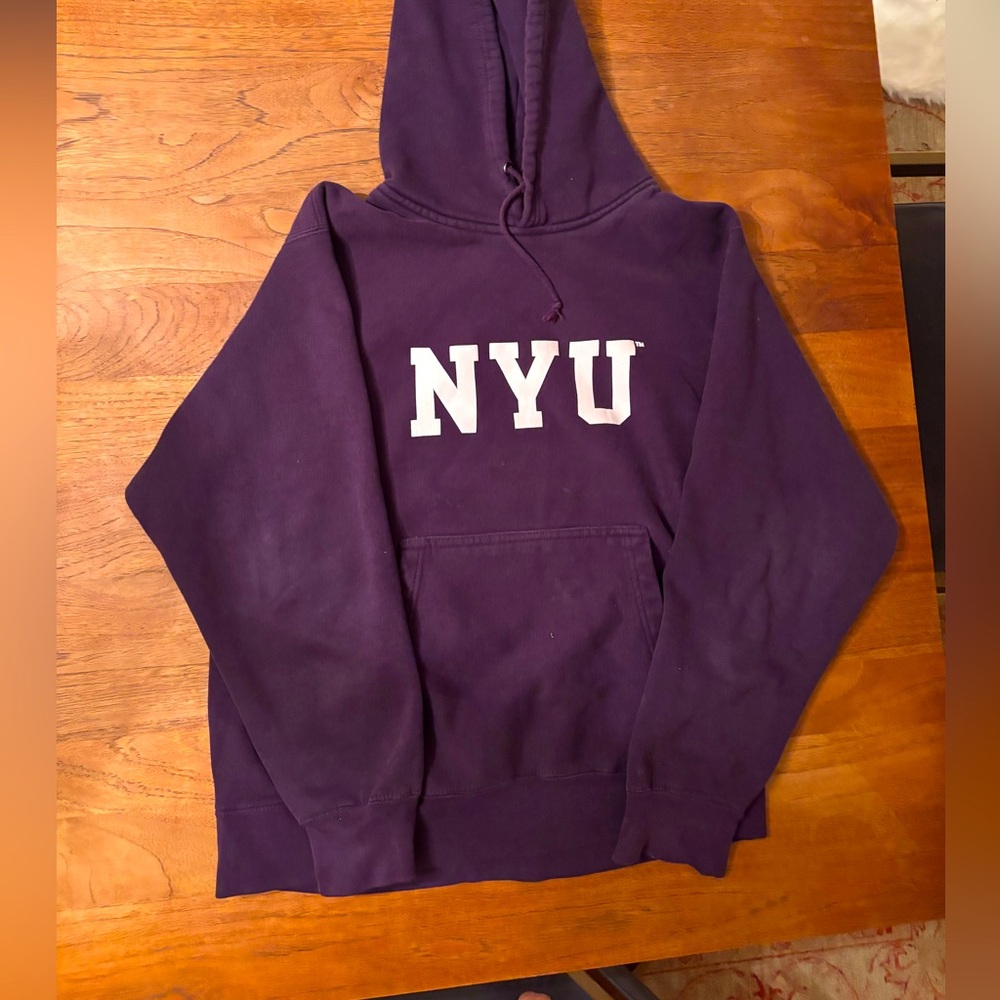 Vintage NYU college hoodie